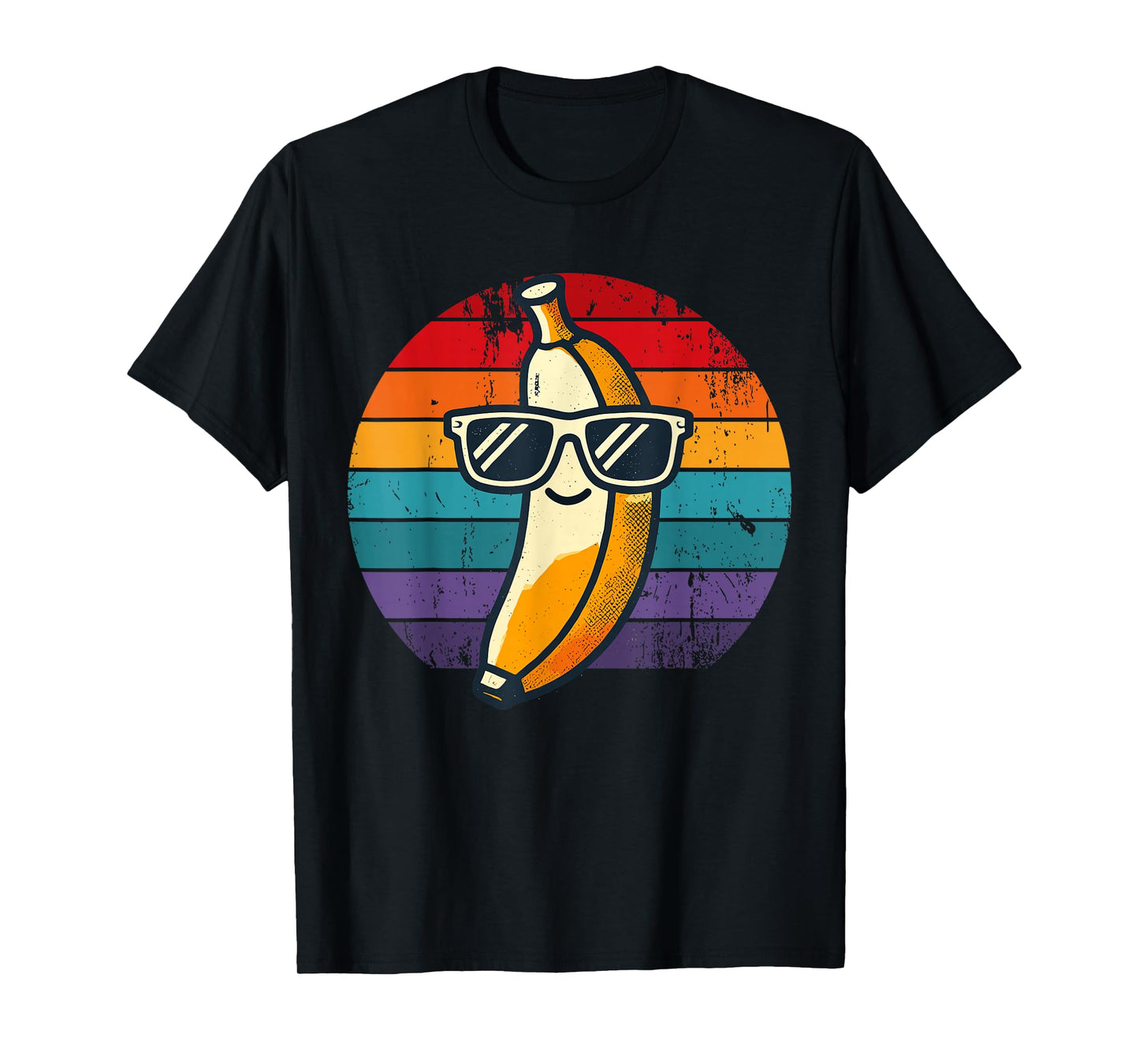 Retro Banana Novelty Men Women Kids Funny Banana T-Shirt