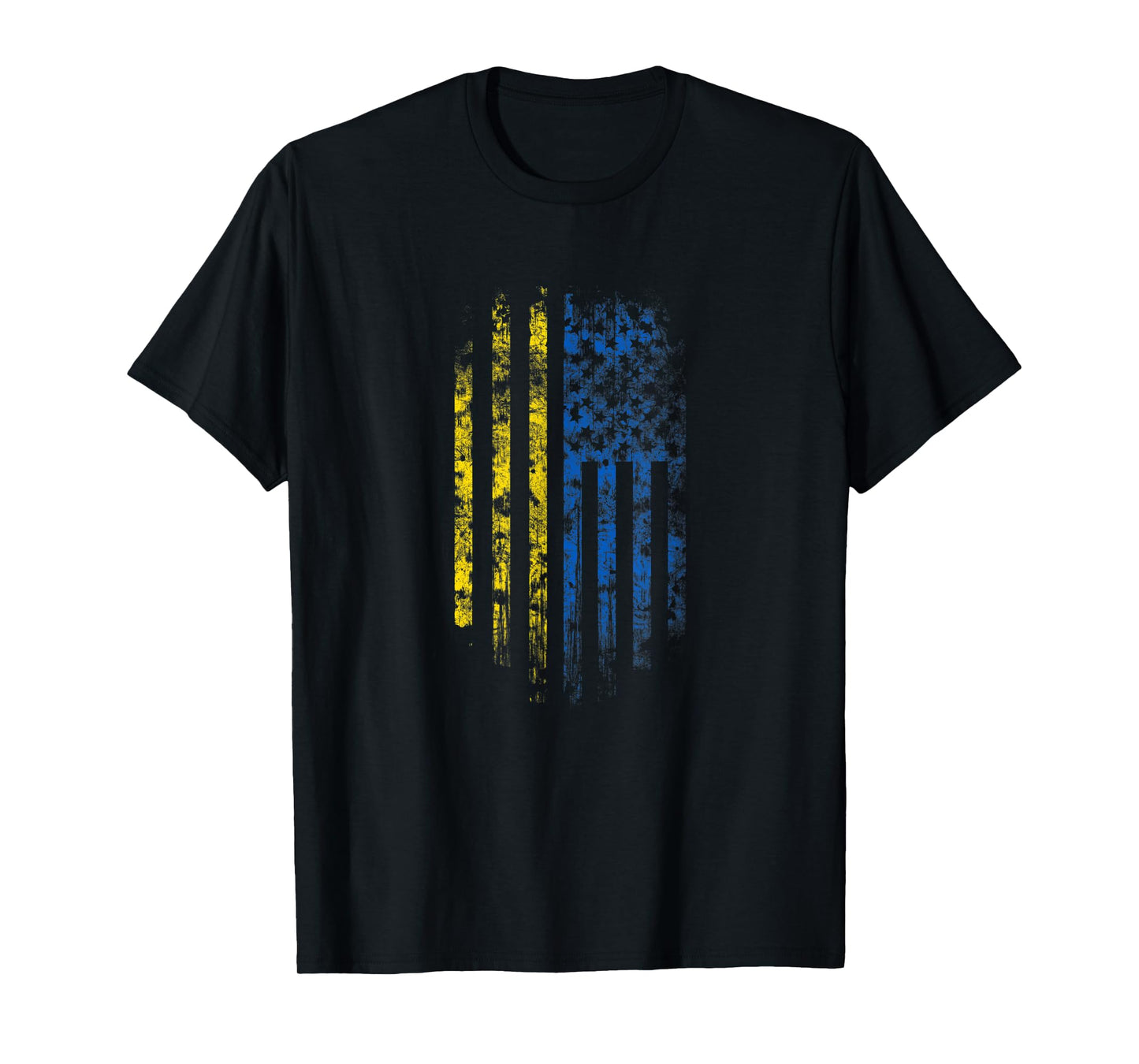 Ukrainian American Flag - Ukraine and USA Pride T-Shirt for Women Kids Men