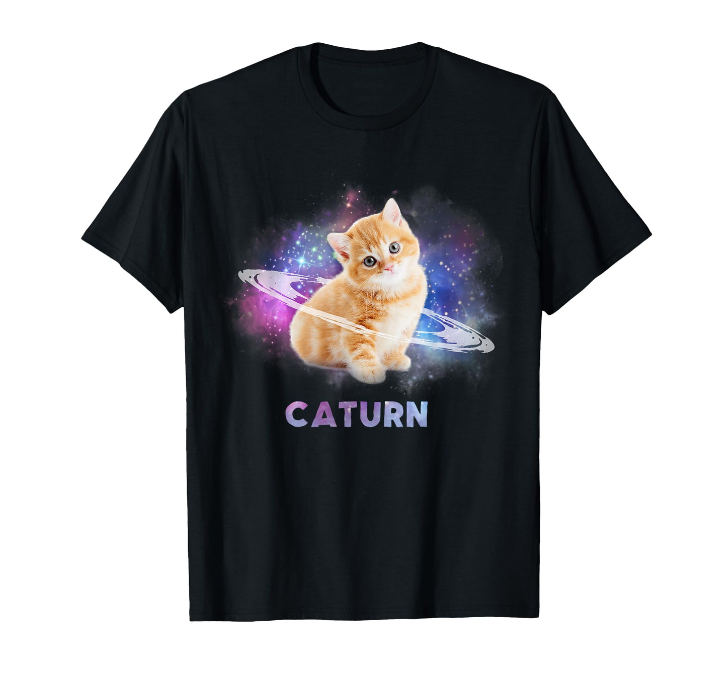 Cat in space caturn T-Shirt T-Shirt