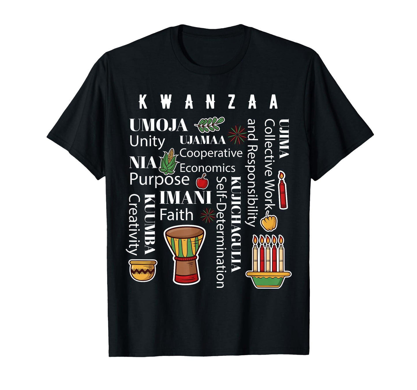 Happy Kwanzaa Family African American Christmas T-Shirt