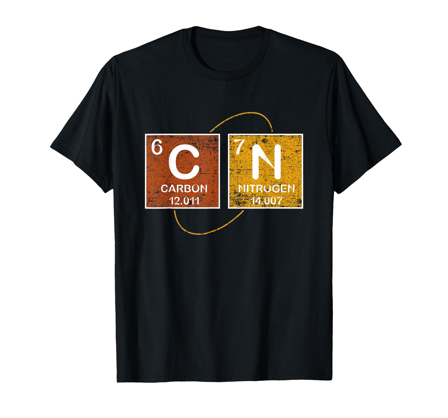 Retro Funny 6 7 Carbon Nitrogen Periodic Science Six Seven T-Shirt