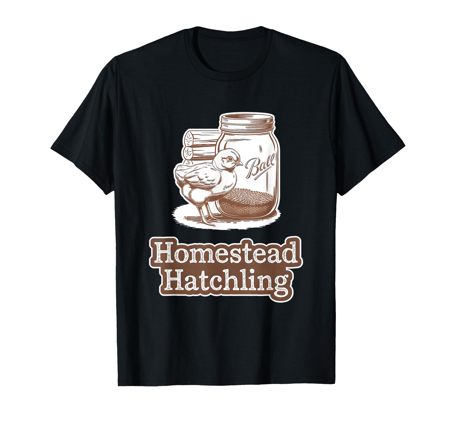 Baby Chicks in Homesteading Cute Design T-Shirt