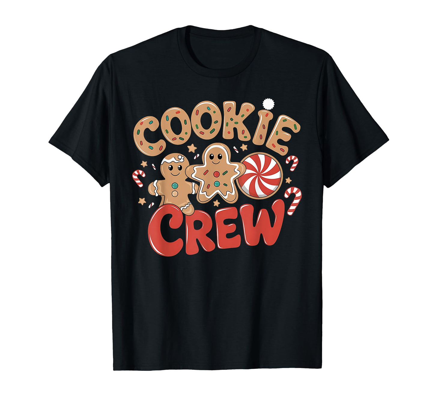 Cookie Crew Gingerbread Christmas Family Baking Team Holiday T-Shirt