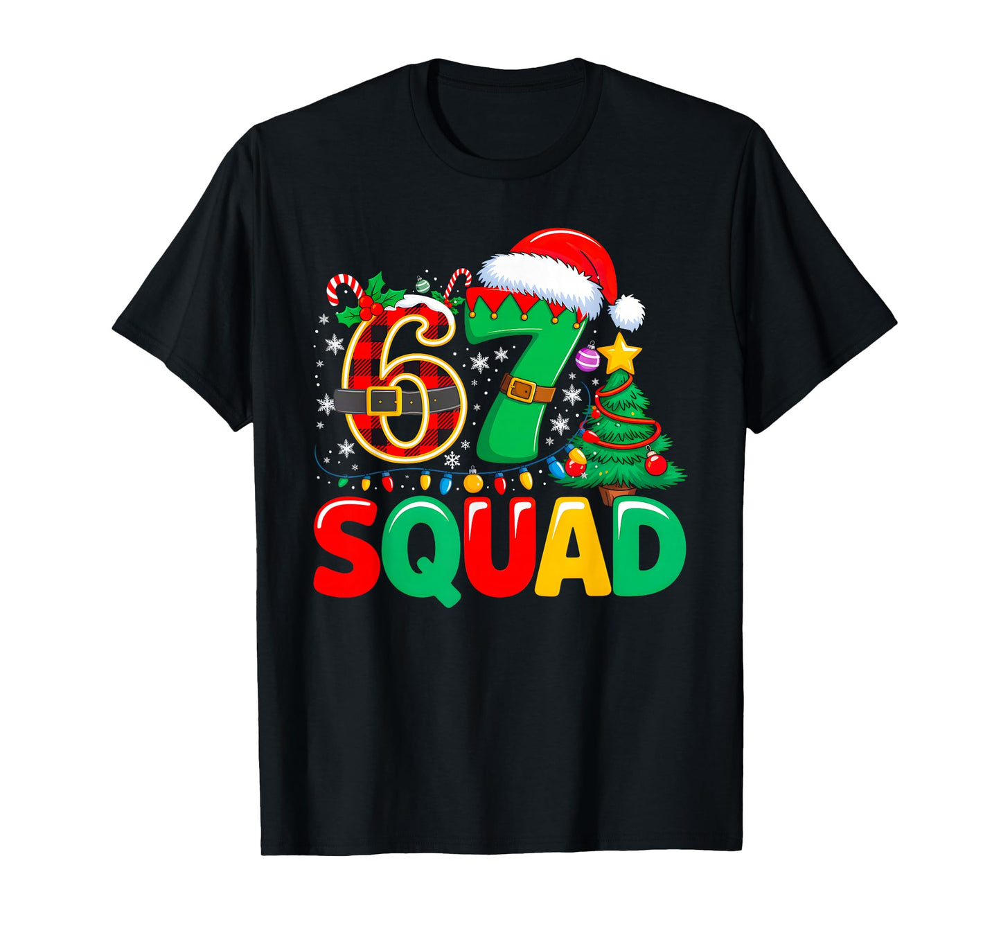 67 Squad Teacher Christmas Funny Holiday Classroom Crew T-Shirt