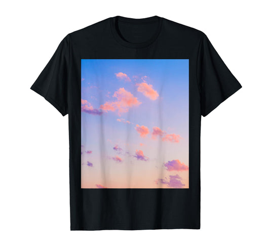 Cotton Candy Sky Photography Print T-Shirt