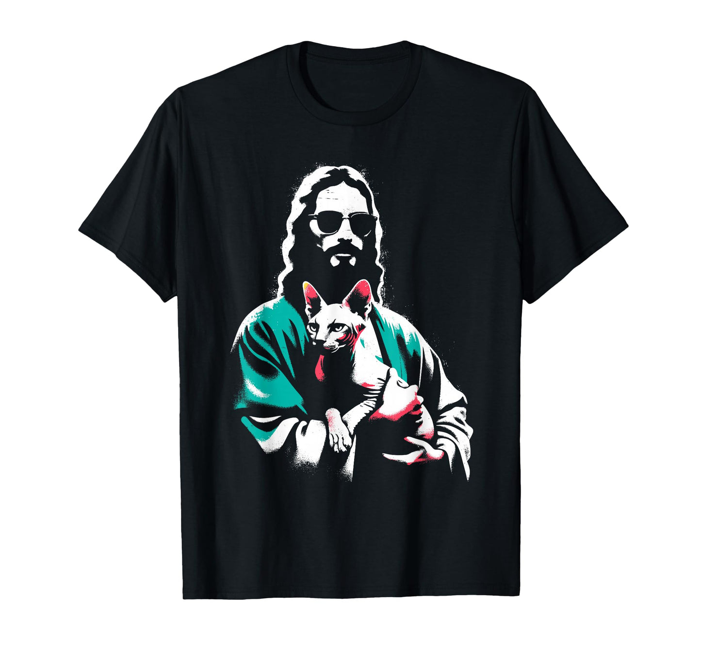 Jesus Sphynx Cat - Funny Christian Religious Sphynx Lover T-Shirt