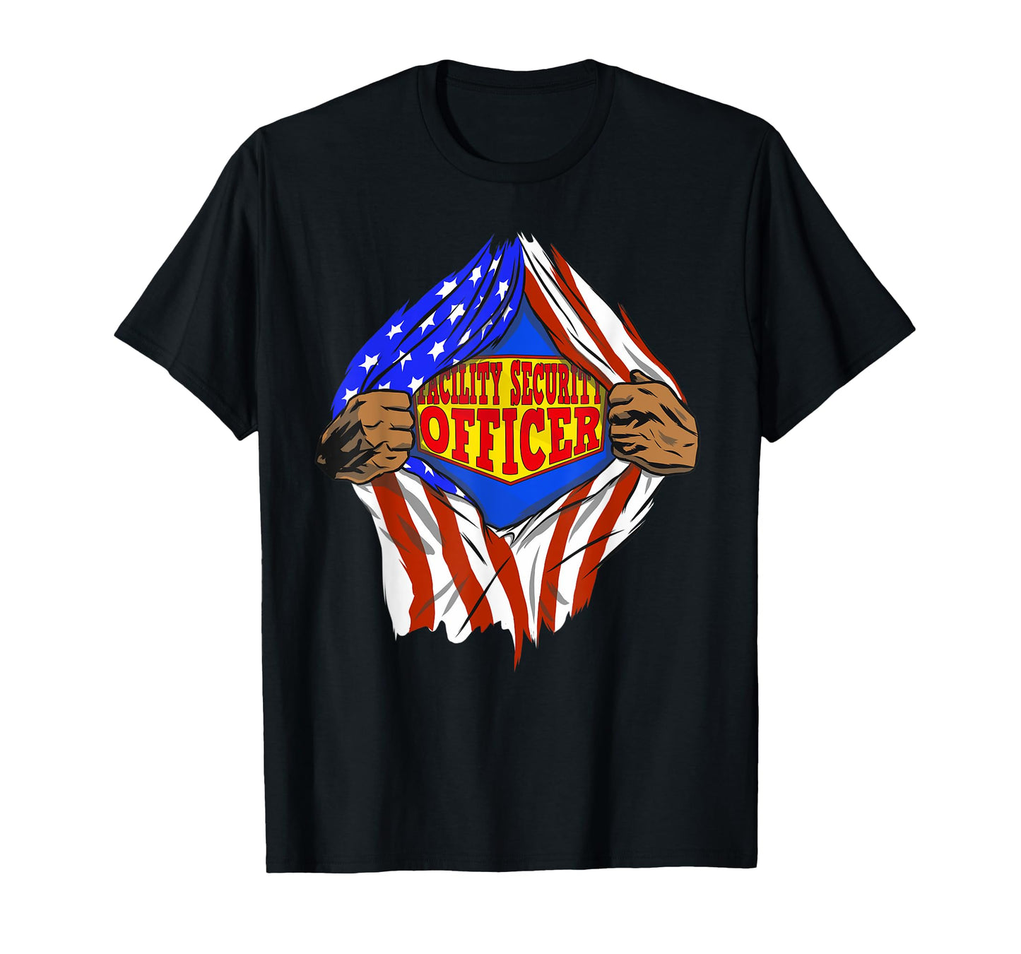 Funny Super Facility Security Officer Hero Job T-Shirt