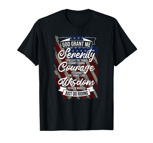 Biker's Prayer Christian American Riding Motorcycles T-Shirt