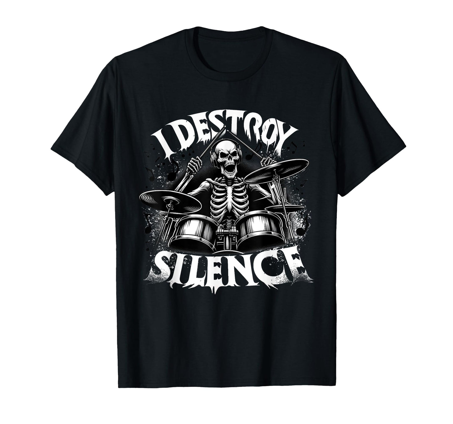 Skeleton Playing Drums - Skull Lover Halloween Costume T-Shirt