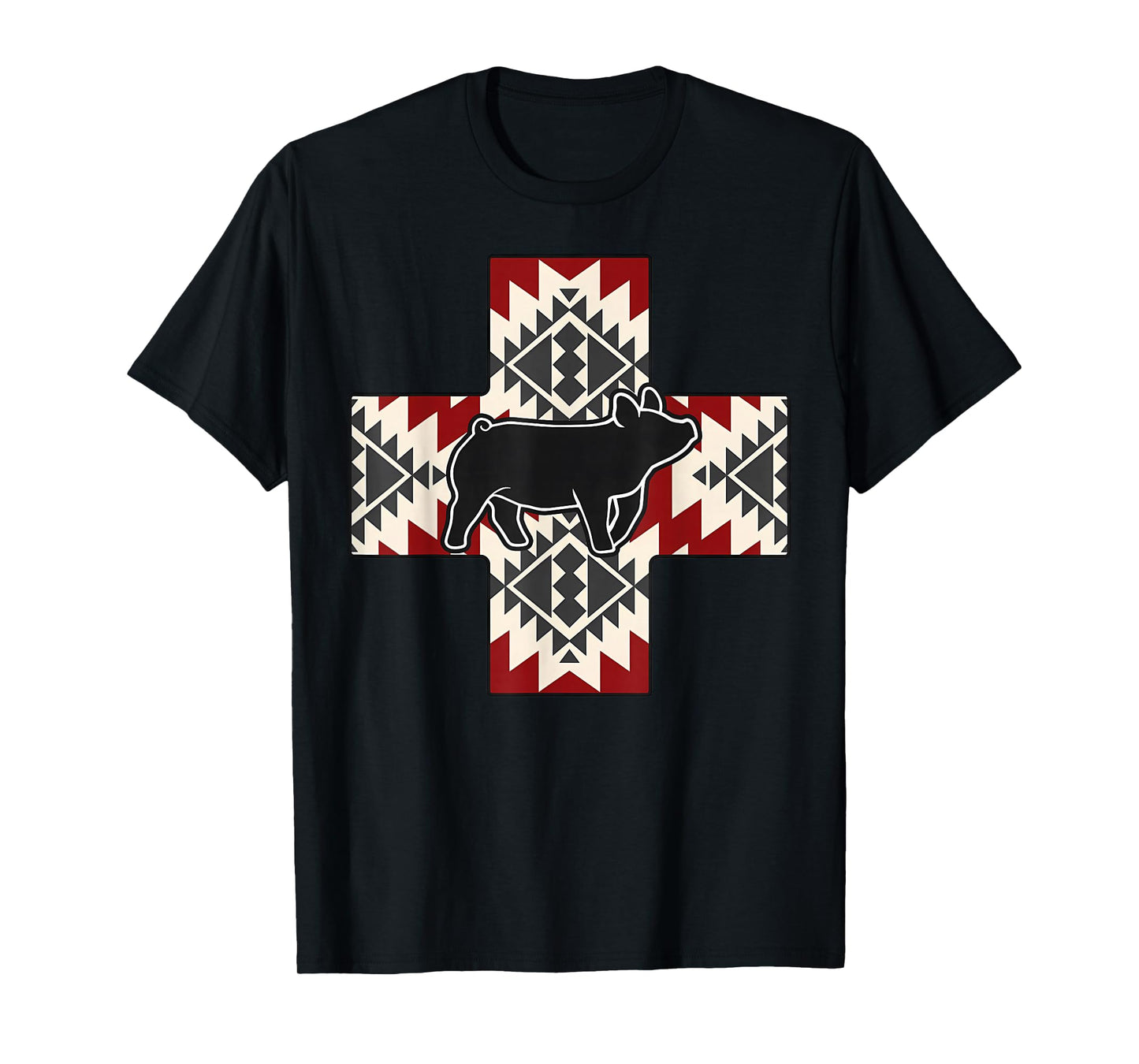 Aztec Show Pig Livestock Pig Breeder Stock Show Mom Pig T-Shirt