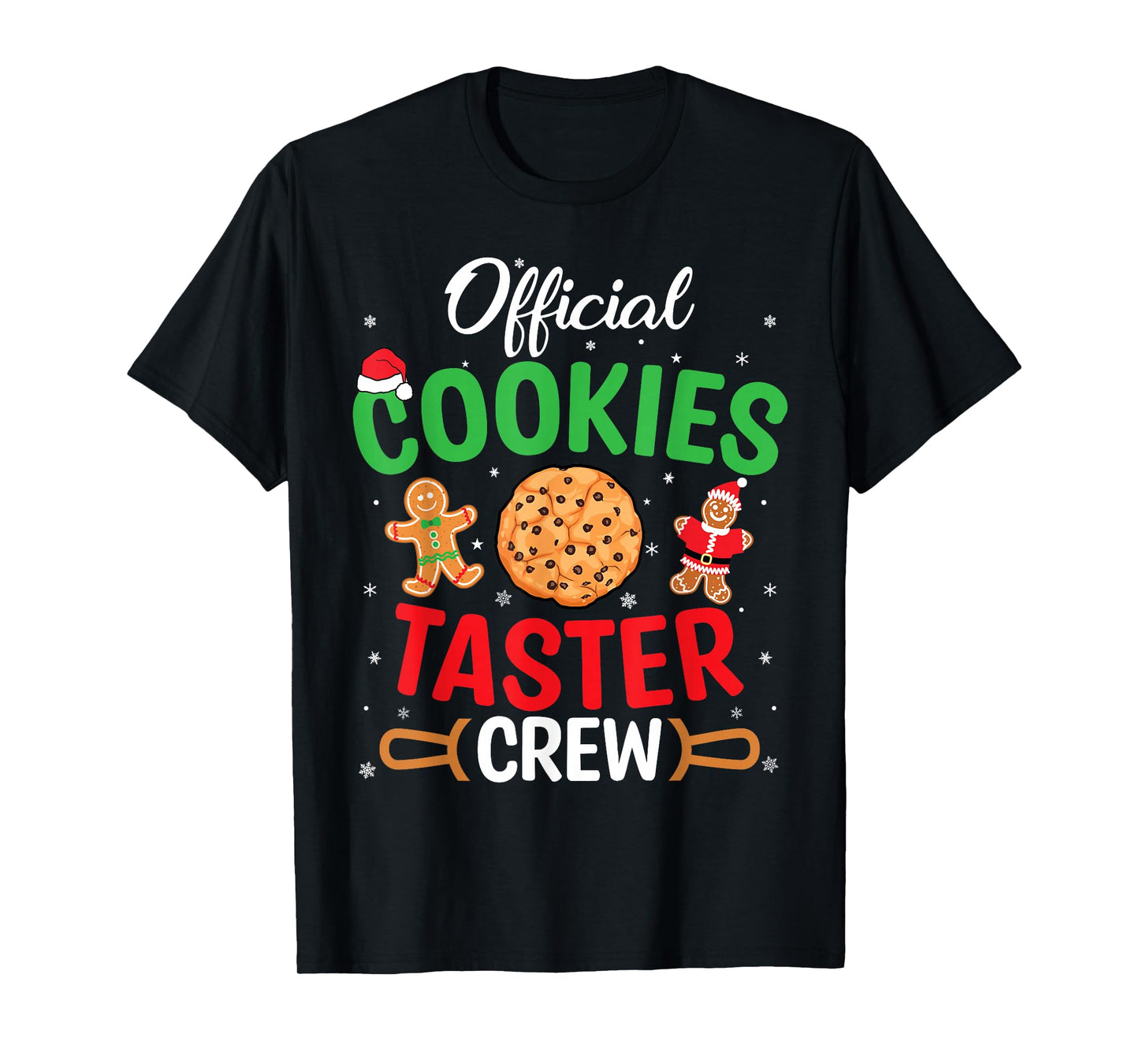 Christmas Official Cookie Taster Crew Team Gingerbread Xmas T-Shirt