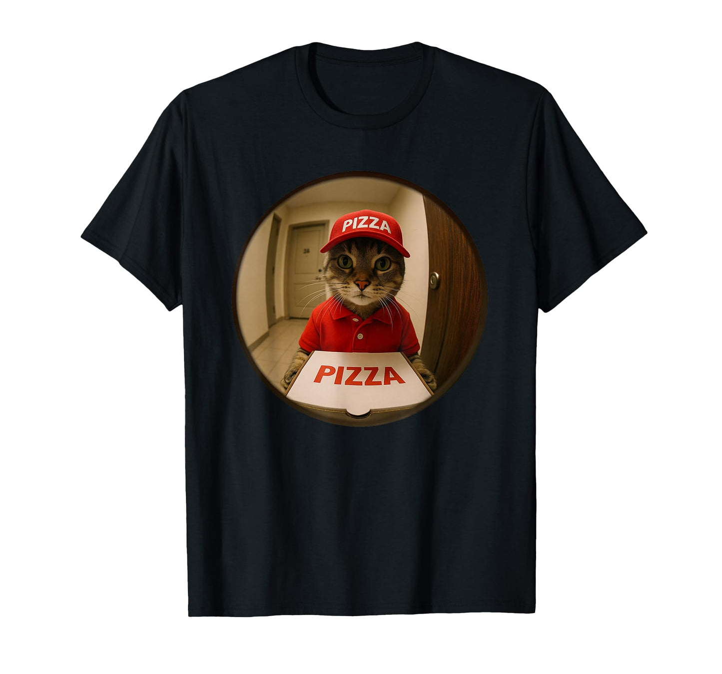Funny Cats and Pizza Shirt Kitten Cat Shirt Men Women Kids T-Shirt