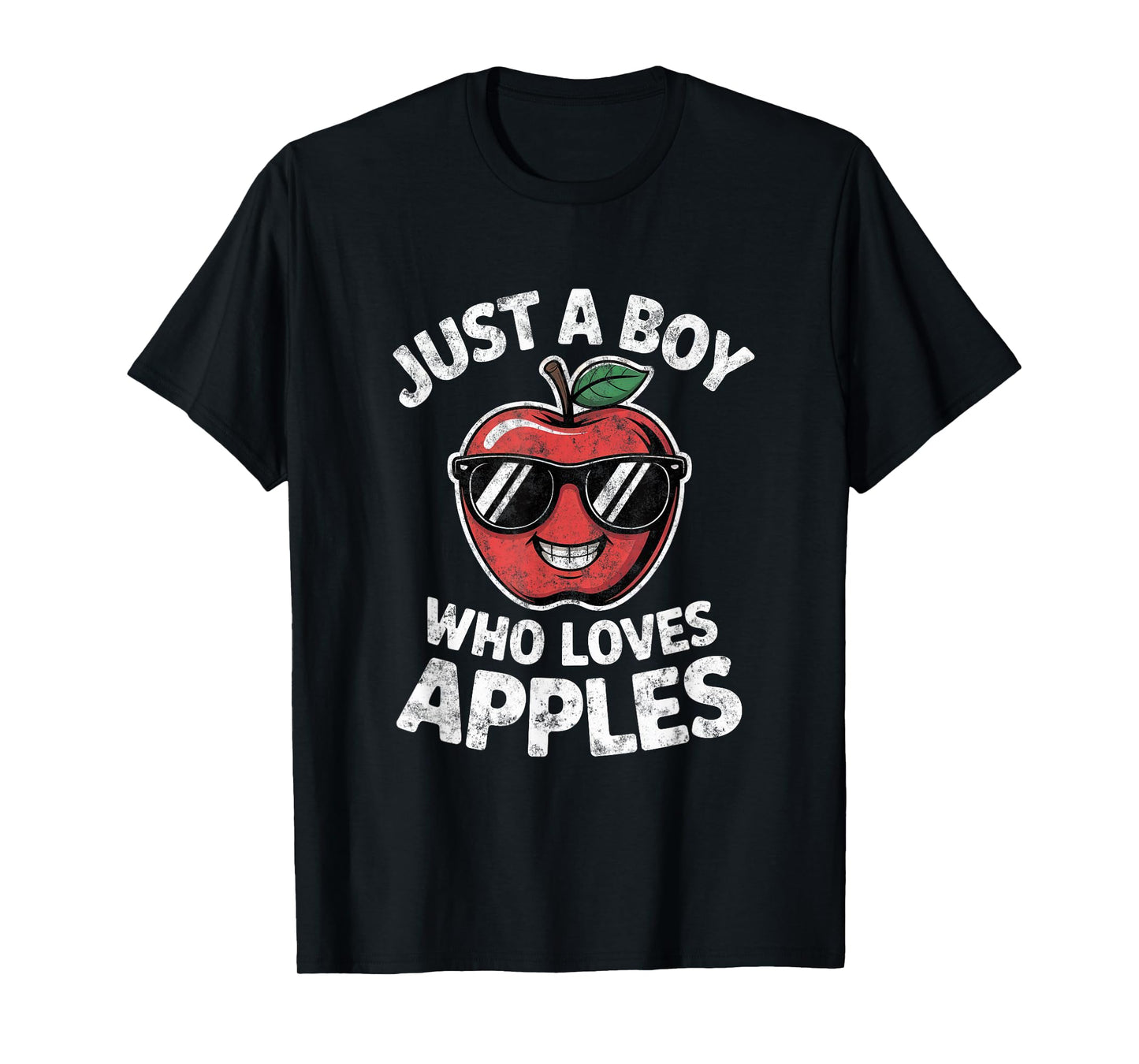Just a Boy Who Loves Apple Teen Boys Toddler Kid T-Shirt