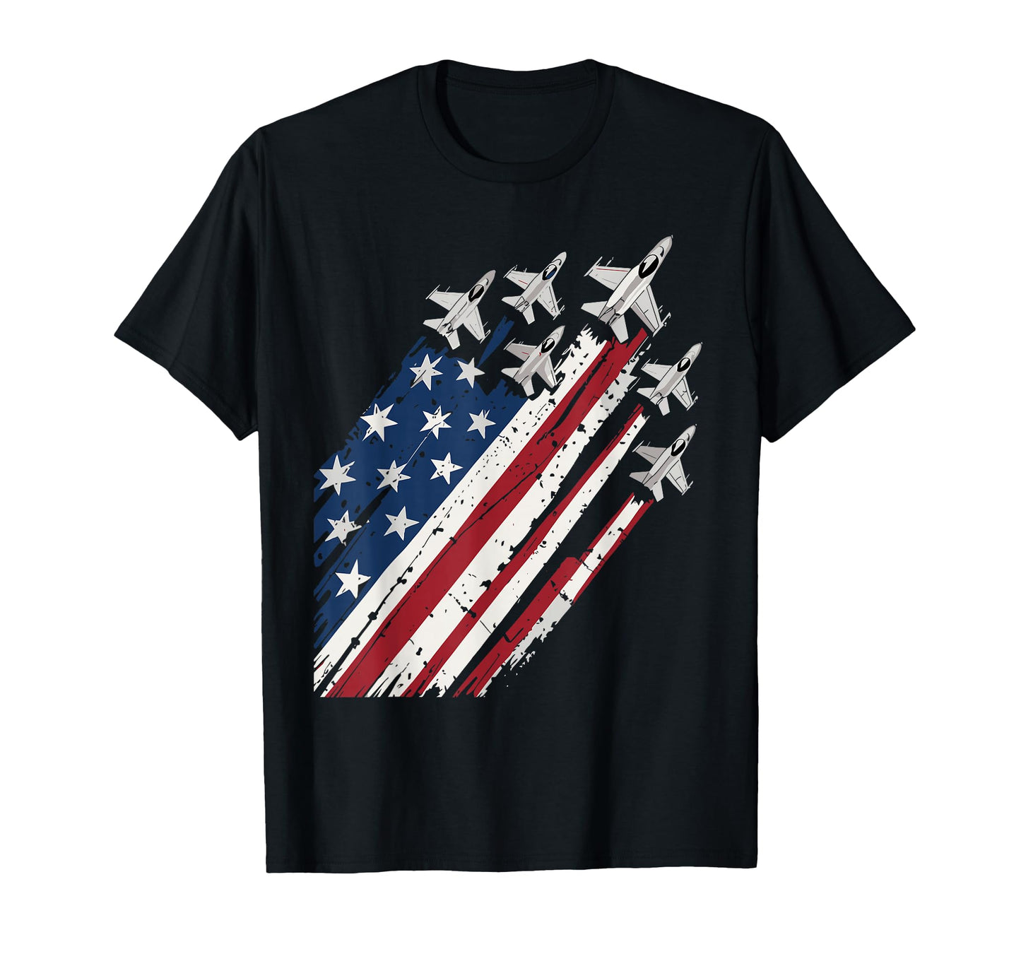Air Force American Flag Patriotic Red White Blue 4th of July T-Shirt