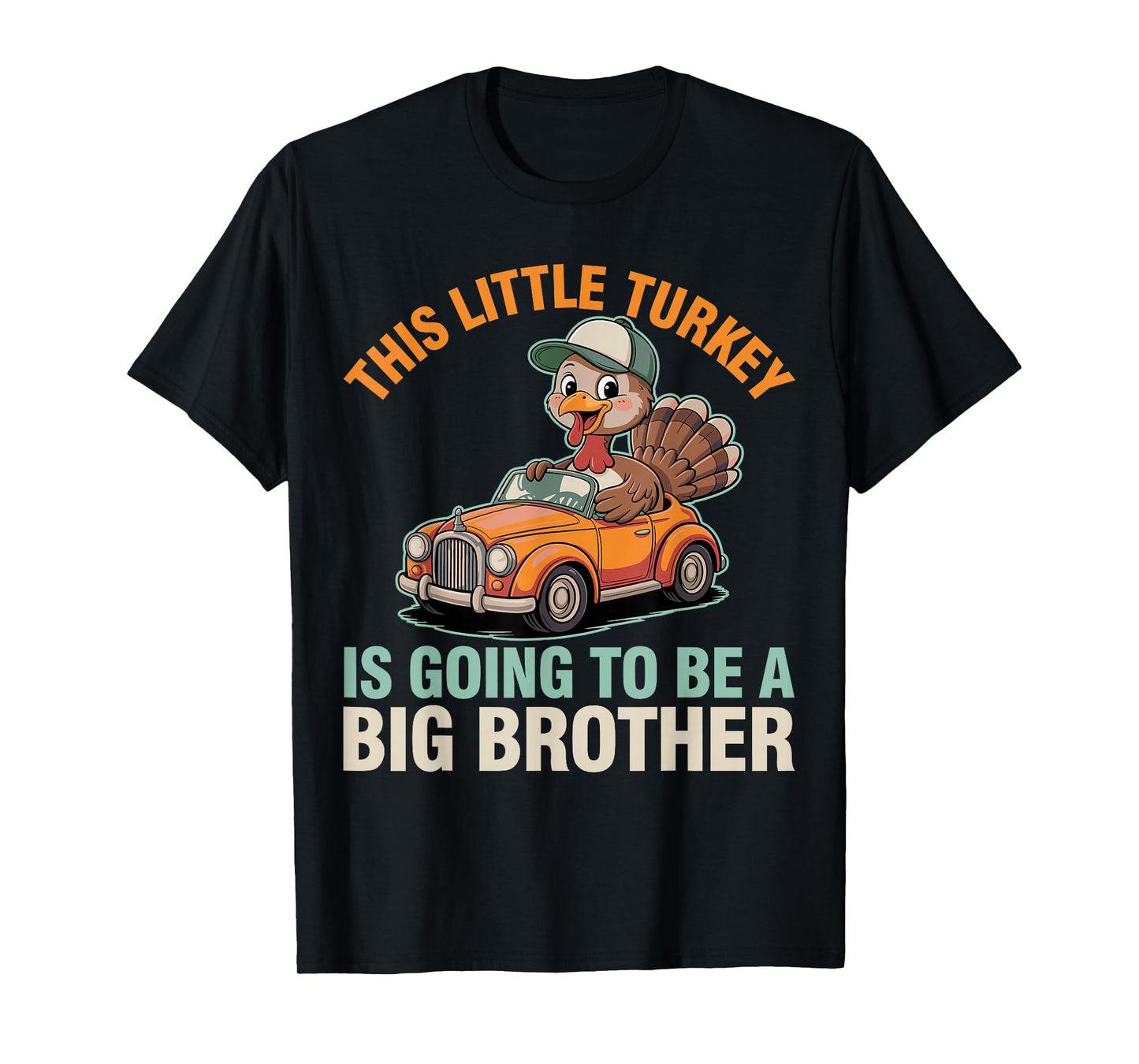 This Little Turkey is Going to Be A Big Brother Boys Fall T-Shirt