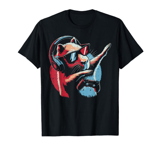 Capybara Gaming Controller Dab Gamer Capy Boys Kids Men Teen T-Shirt