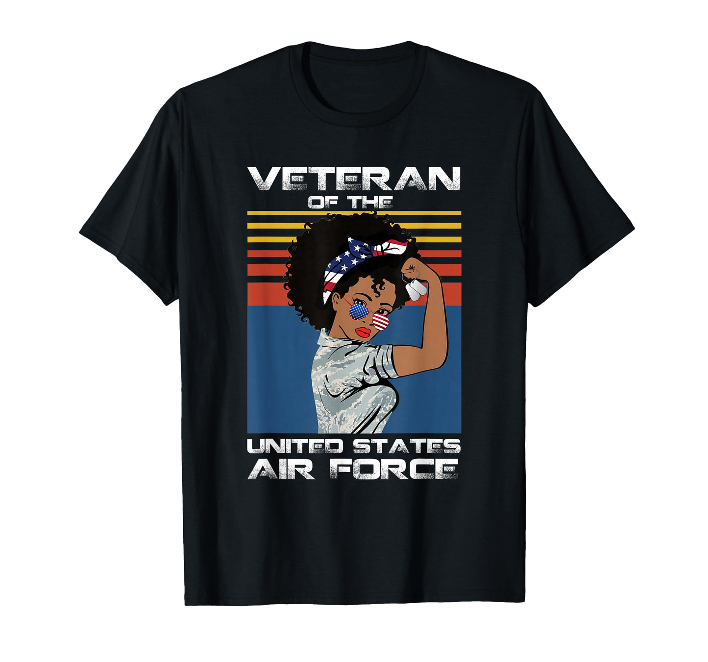 Female Veteran of The United States Air Force, USAF Veteran T-Shirt