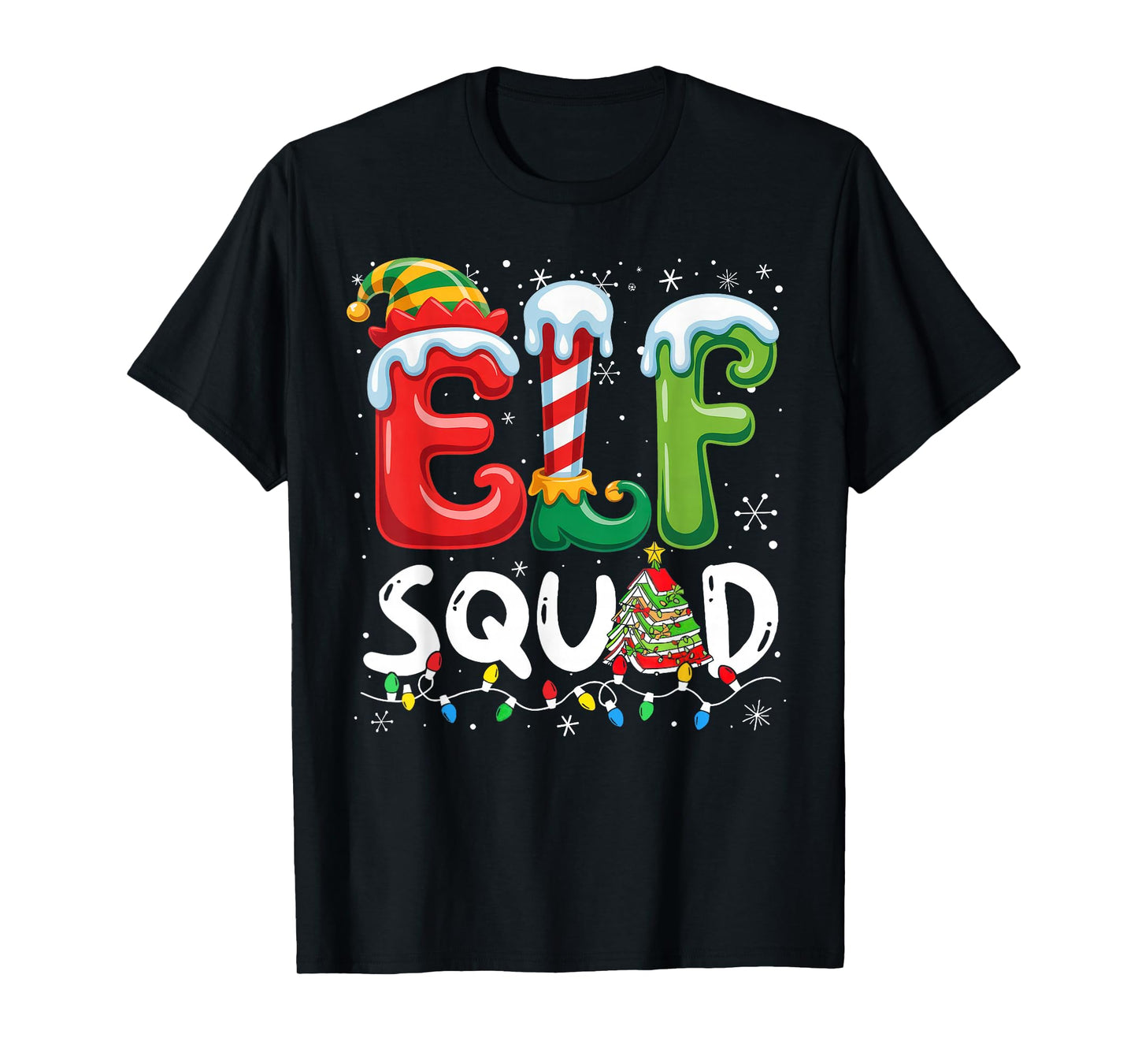 ELF Squad Funny Christmas ELF Student Teacher Men Women Kids T-Shirt