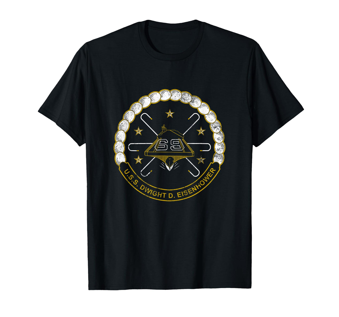 USS Dwight D. Eisenhower CVN-69 Aircraft Carrier Veteran T-Shirt