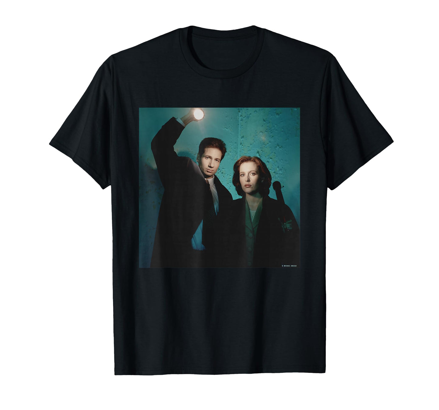 The X-Files David Duchovny Gillian Anderson Michael Grecco T-Shirt