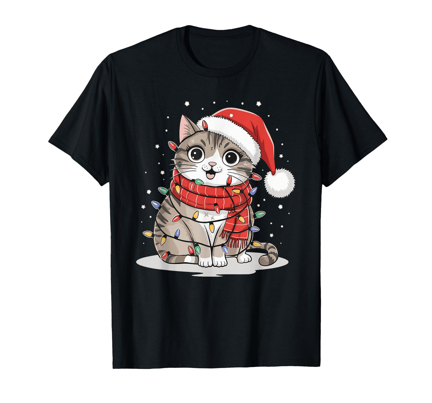 Cat Christmas Men Women Kids T-Shirt