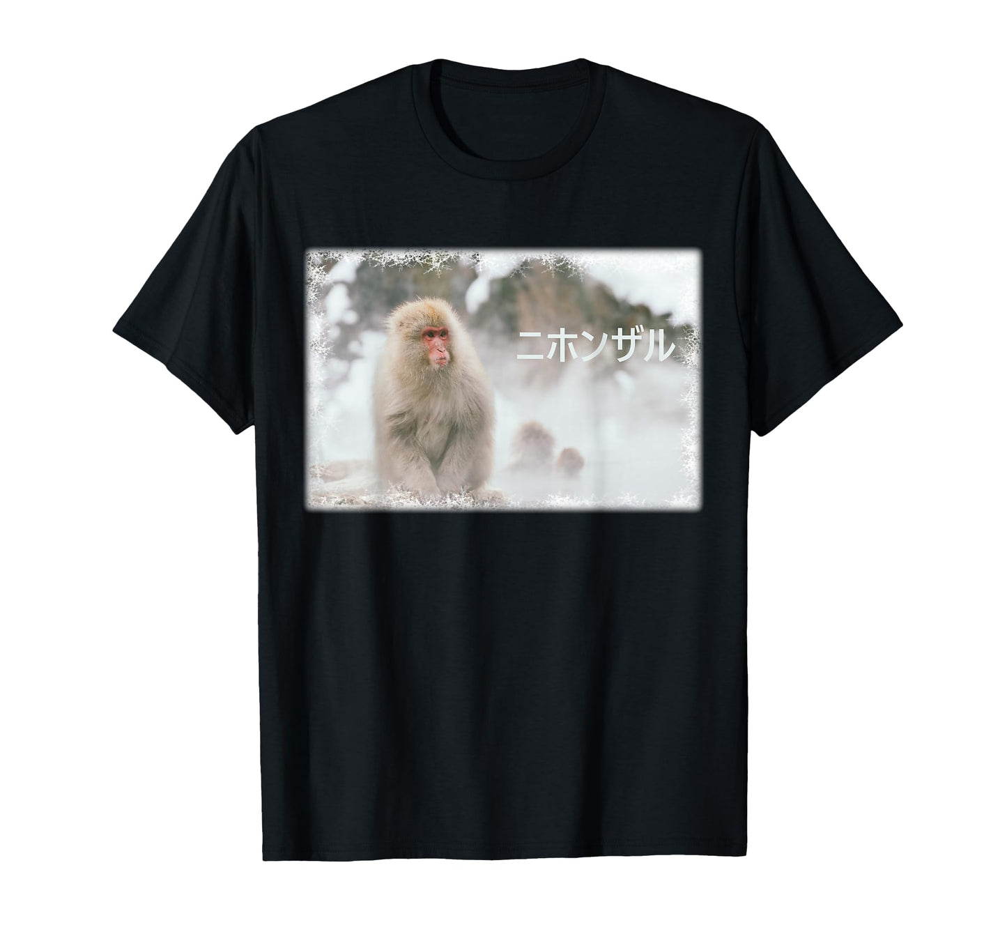 Japanese Macaque Monkey in the Snow Photo T-Shirt