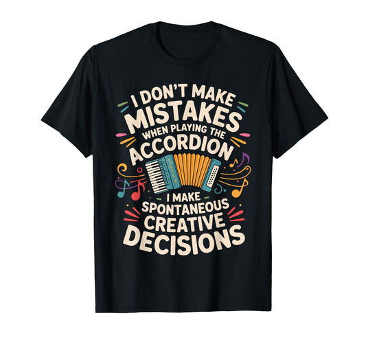 Accordion Art for Men Women Accordionist Accordion Player T-Shirt