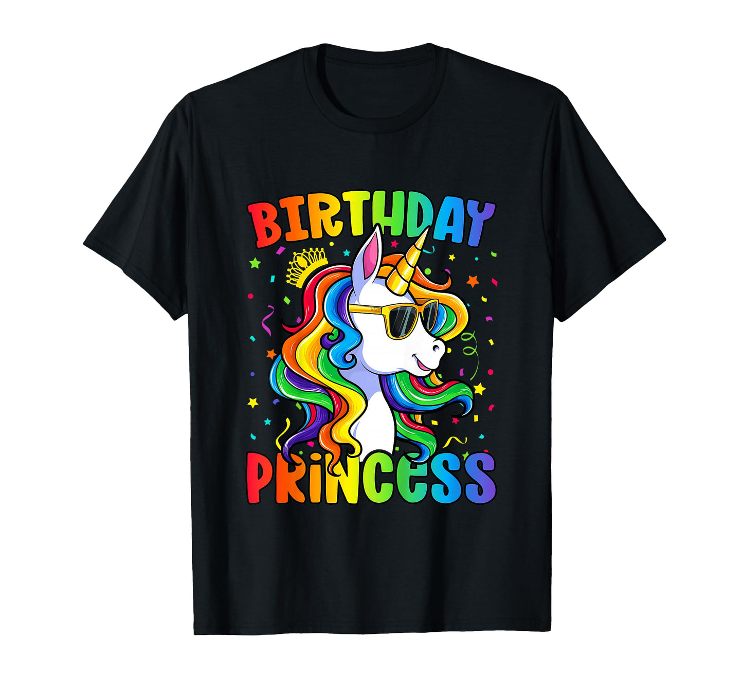 Birthday Princess Shirt Unicorn Birthday Girl T-Shirt