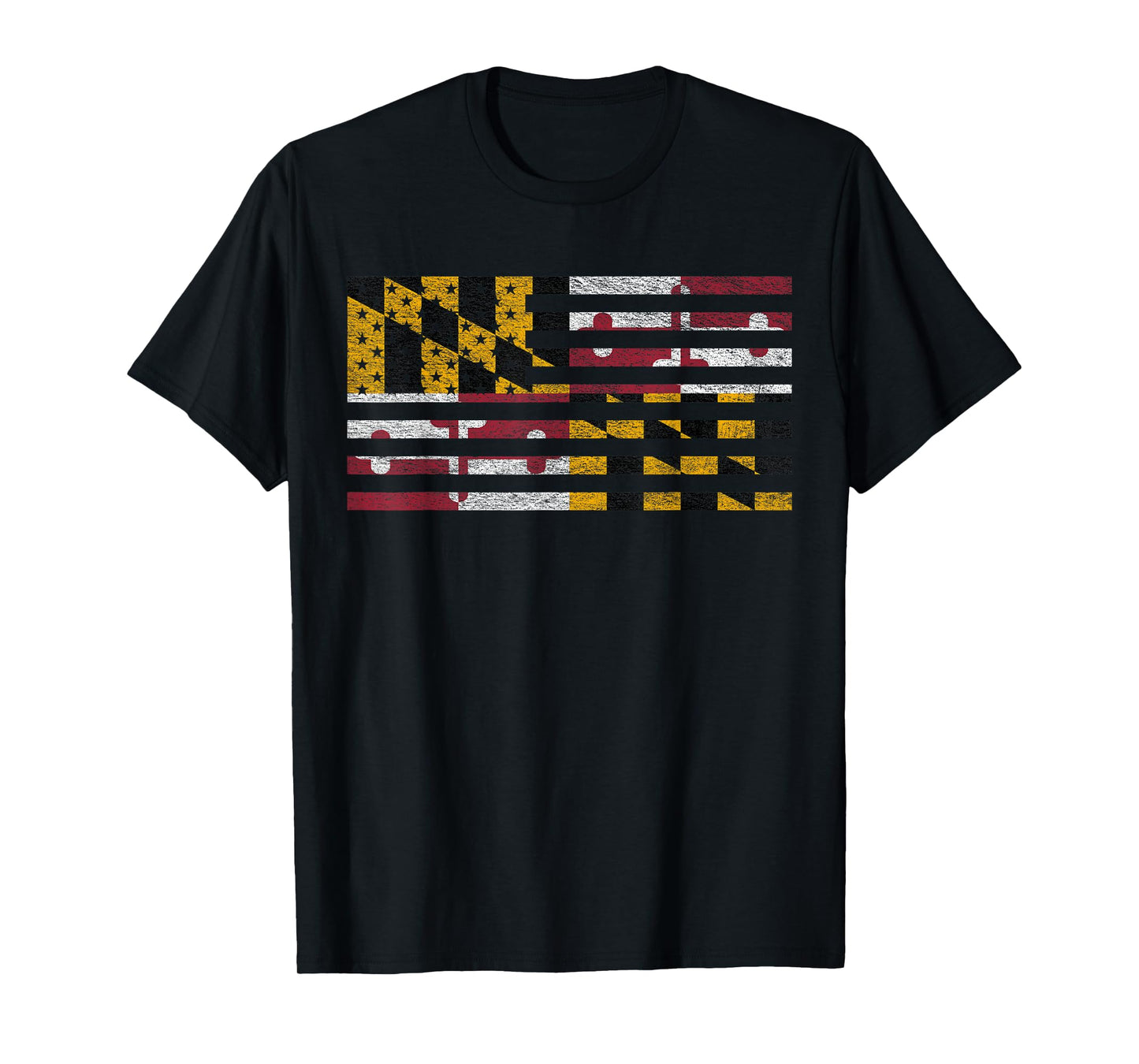 MARYLAND STATE FLAG USA UNITED STATES AMERICAN FLAG T-Shirt