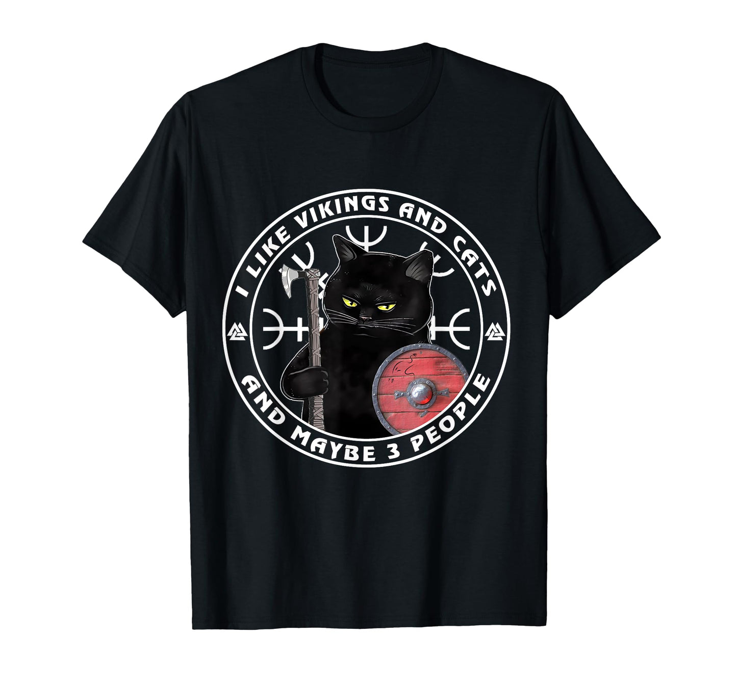 I Like Vikings And Cats And Maybe 3 People, Vikings Kitten T-Shirt