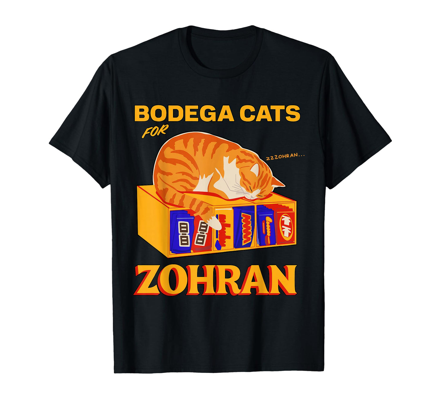 Bodega Cats for Zohran Mamdani Funny Democrat T-Shirt