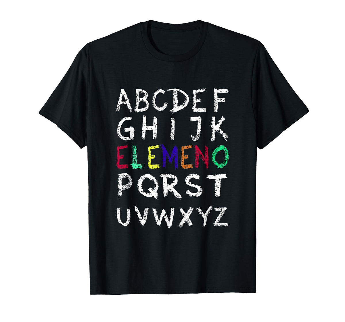 ELEMENO Alphabet-Funny Preschool Kindergarten-School Teacher T-Shirt