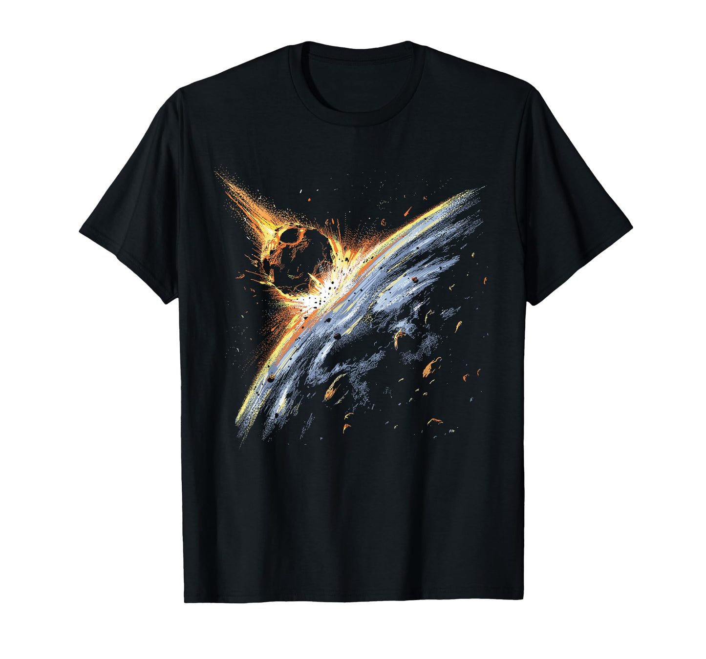 Asteroid Meteorite Impact Earth Space Comet Meteors Sci-Fi T-Shirt