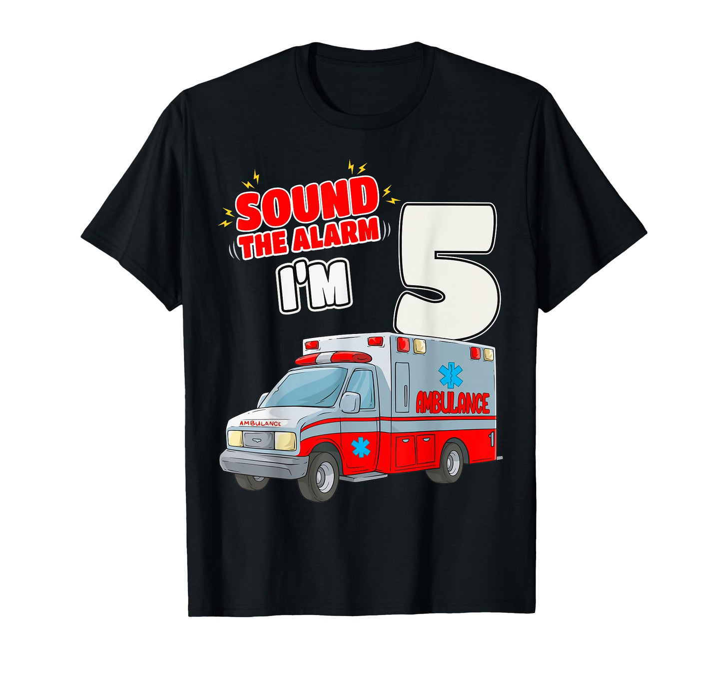 5th Birthday Medical Ambulance EMT 5 Years Old EMS Paramedic T-Shirt