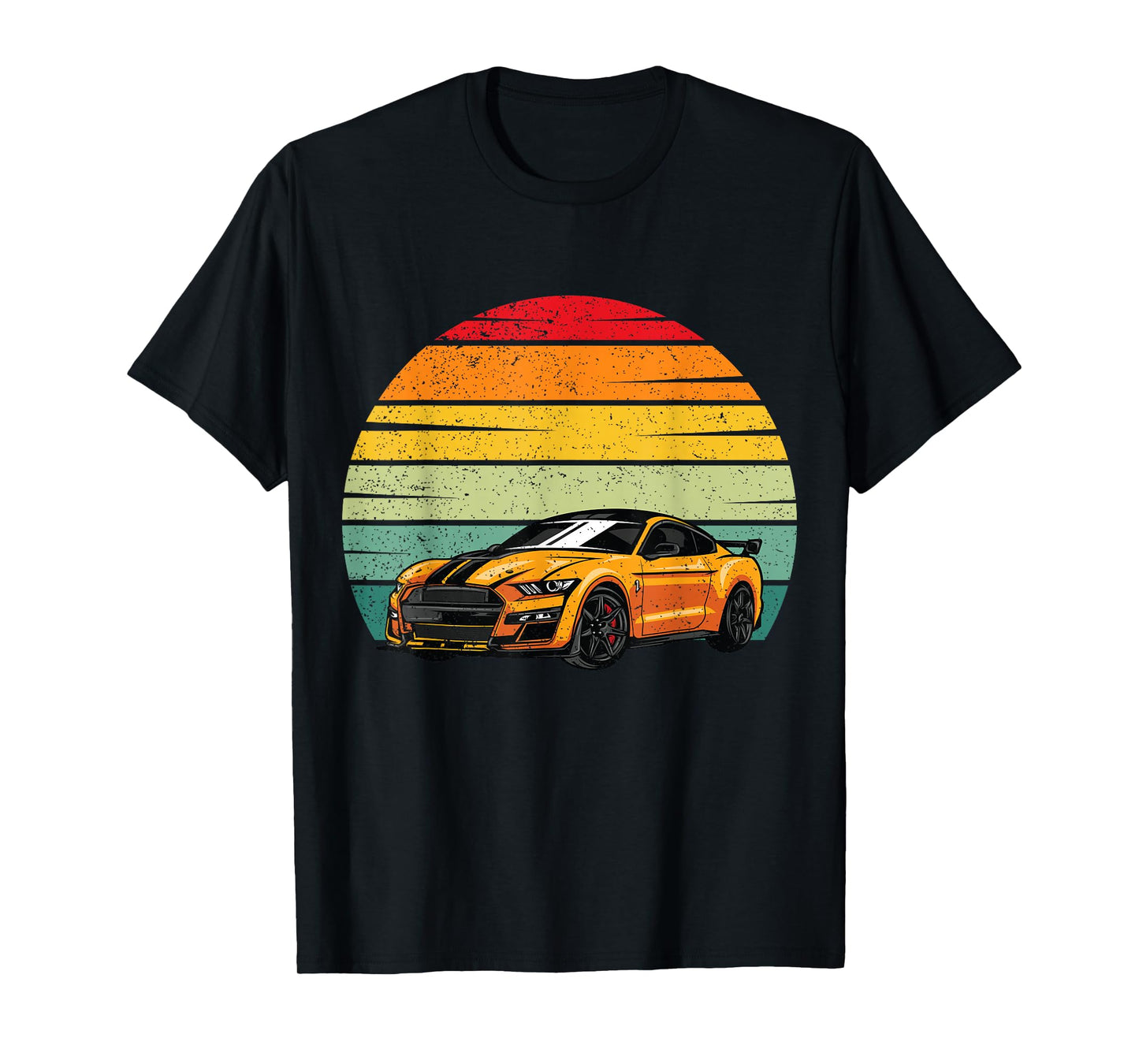 Classic Sport Car Golden Car Lover Gift Mechanic Driver Race T-Shirt