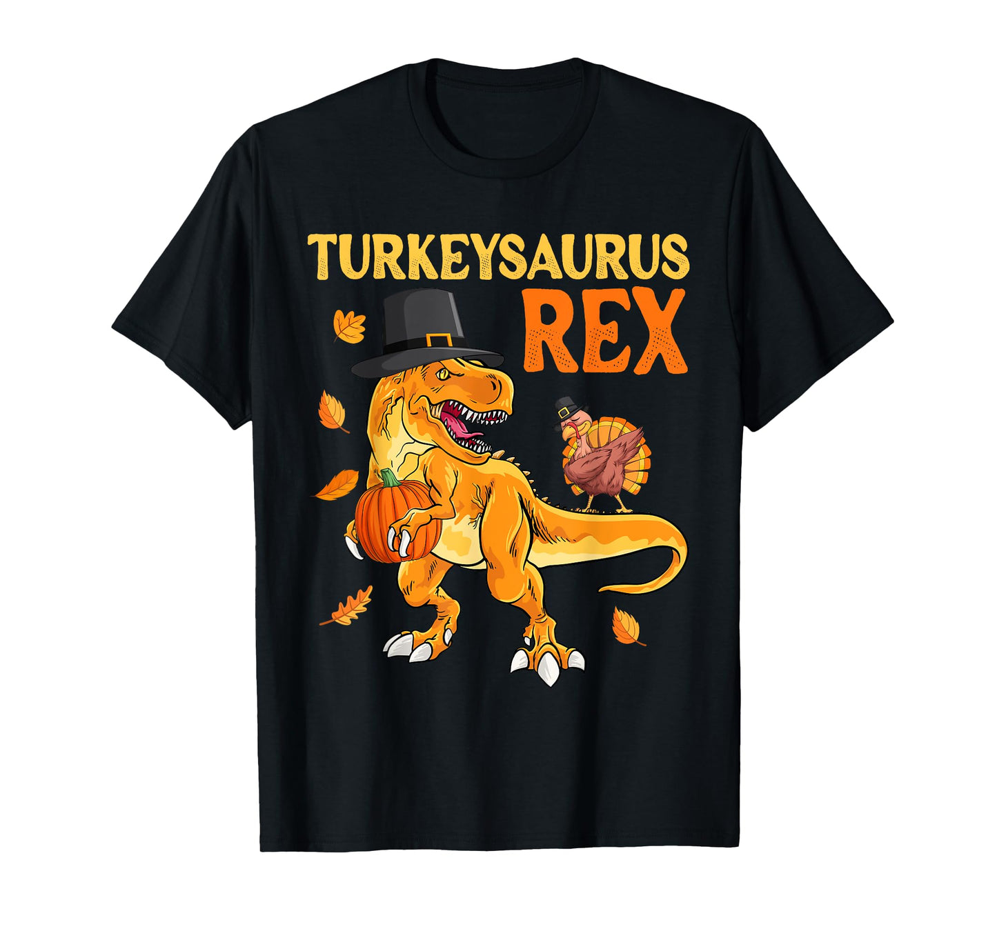 Turkeysaurus Rex Turkey Dab Dino Boys Toddler Thanksgiving T-Shirt
