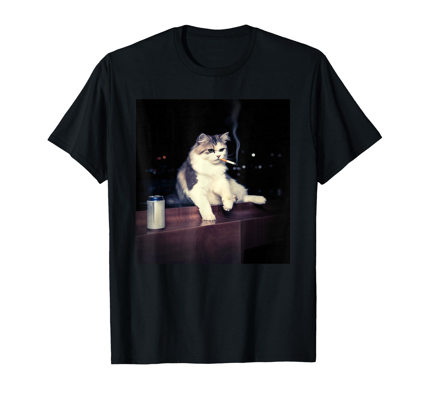 Cool Cat Fun Night Cat Lovers Humor T-Shirt