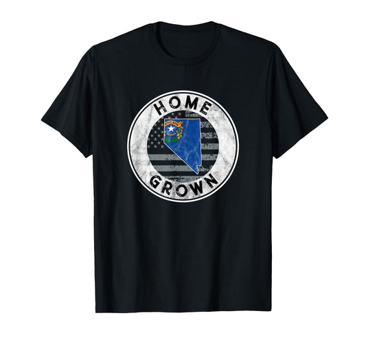 Nevada Native Home Grown Quote State American Flag Pride NV T-Shirt