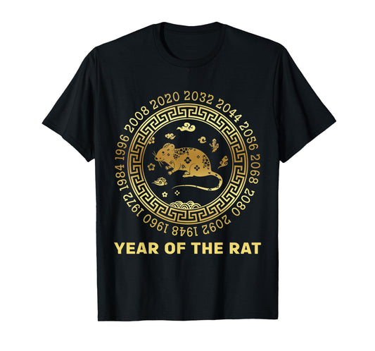 Chinese Zodiac Lunar New Year Astrology Horoscope Chinese New Year Of Rat Chinese Zodiac T-Shirt