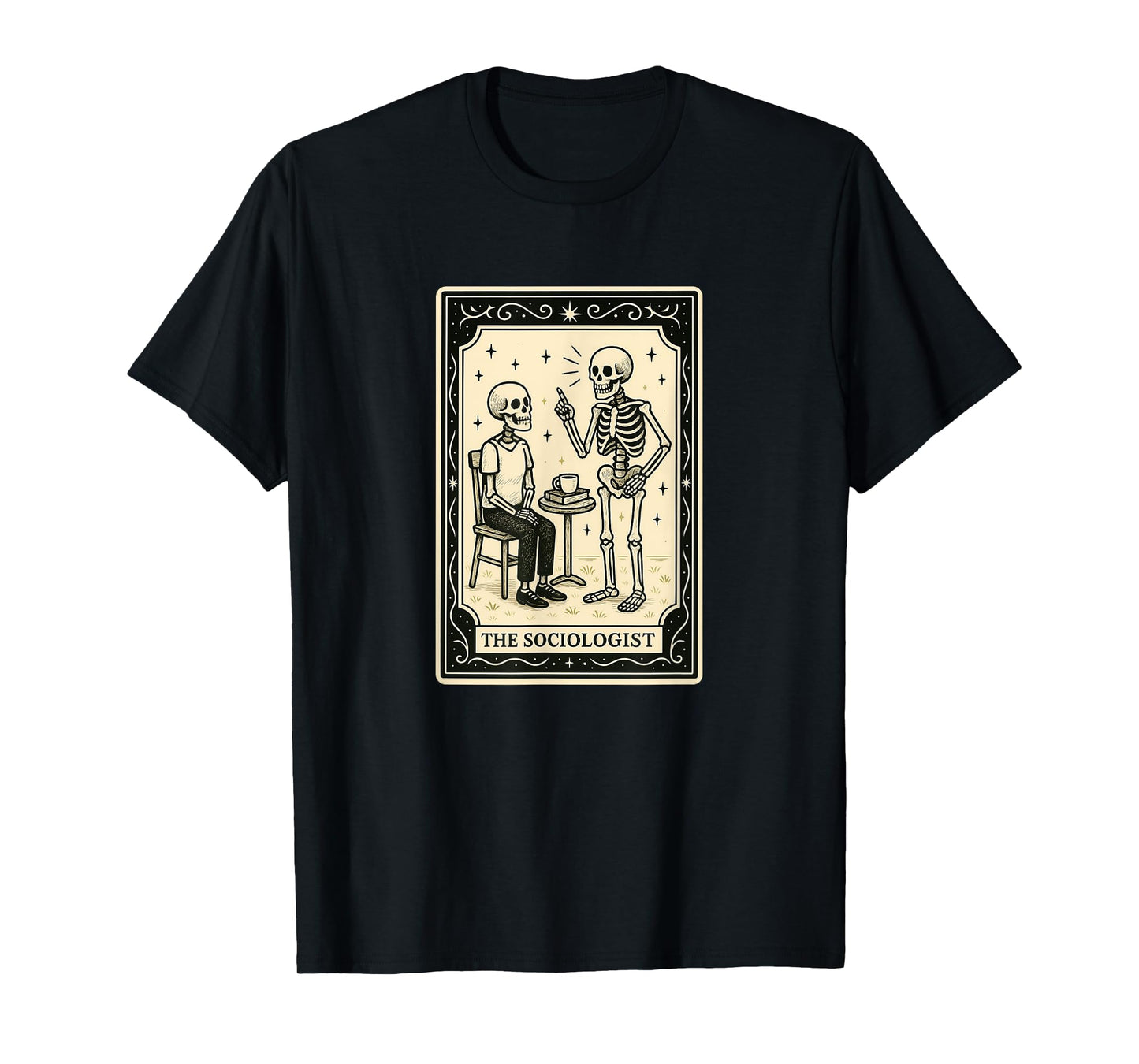 The Sociologist Tarot Card Halloween Spooky Gothic Sociology T-Shirt
