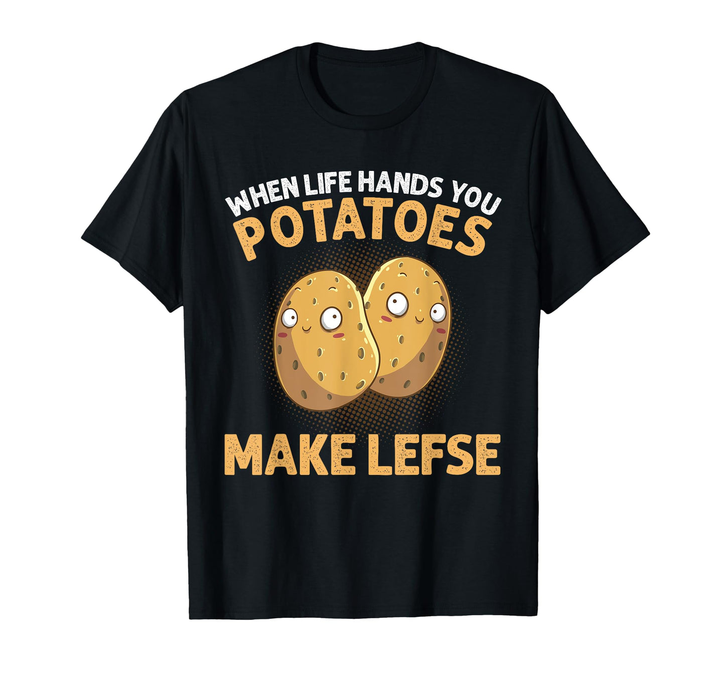 Cool Lefse For Men Women Potato Flatbread Baking Pastry Food T-Shirt