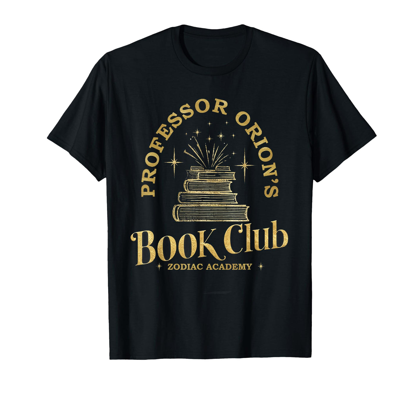 Academy Book Nerd Professor Orion's BookClub Zodiac T-Shirt