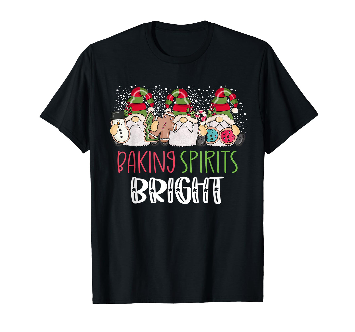 Christmas Baking Shirt Baking With My Gnomies Cute Gnomes T-Shirt