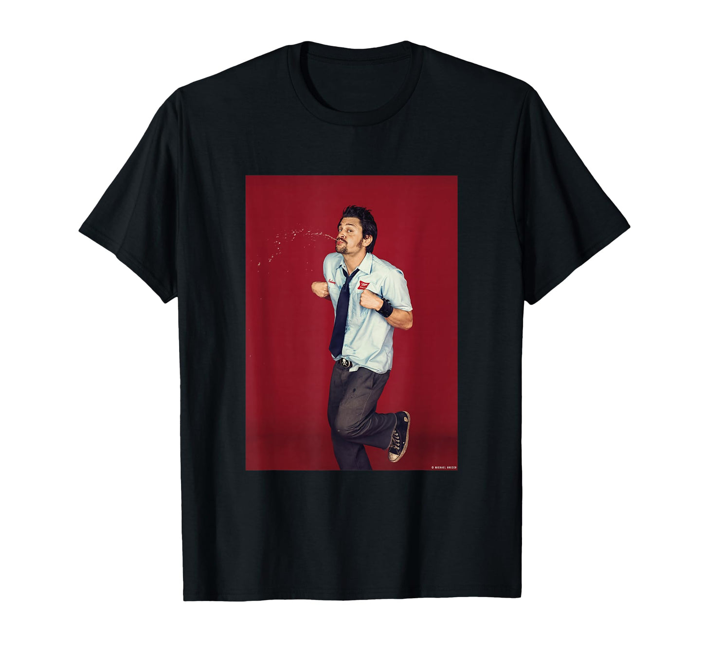 Jackass Johnny Knoxville Prank Stunt Actor by Michael Grecco T-Shirt