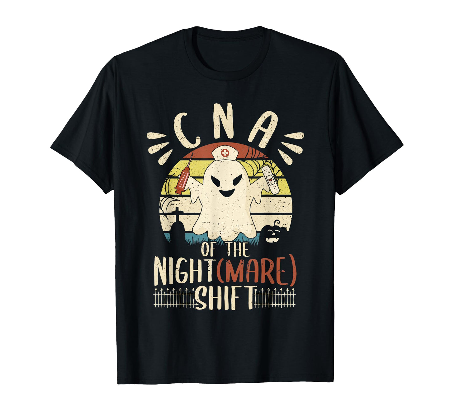 CNA Nurse of the Nightshift Nightmare CNA Women Halloween T-Shirt