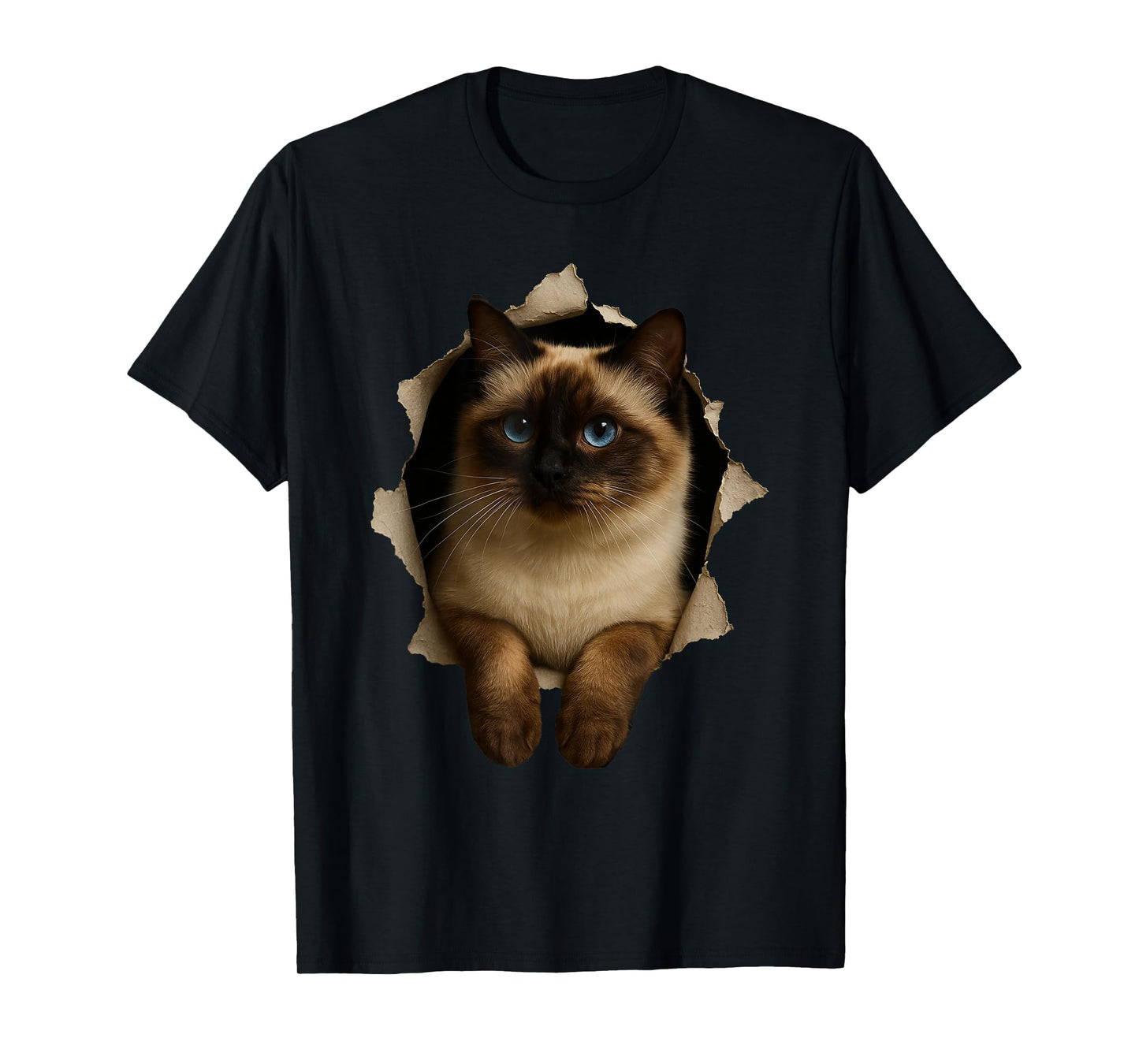 Cute Birman Cat Lover Cat Artwork Animal Pet Siamese Owner T-Shirt