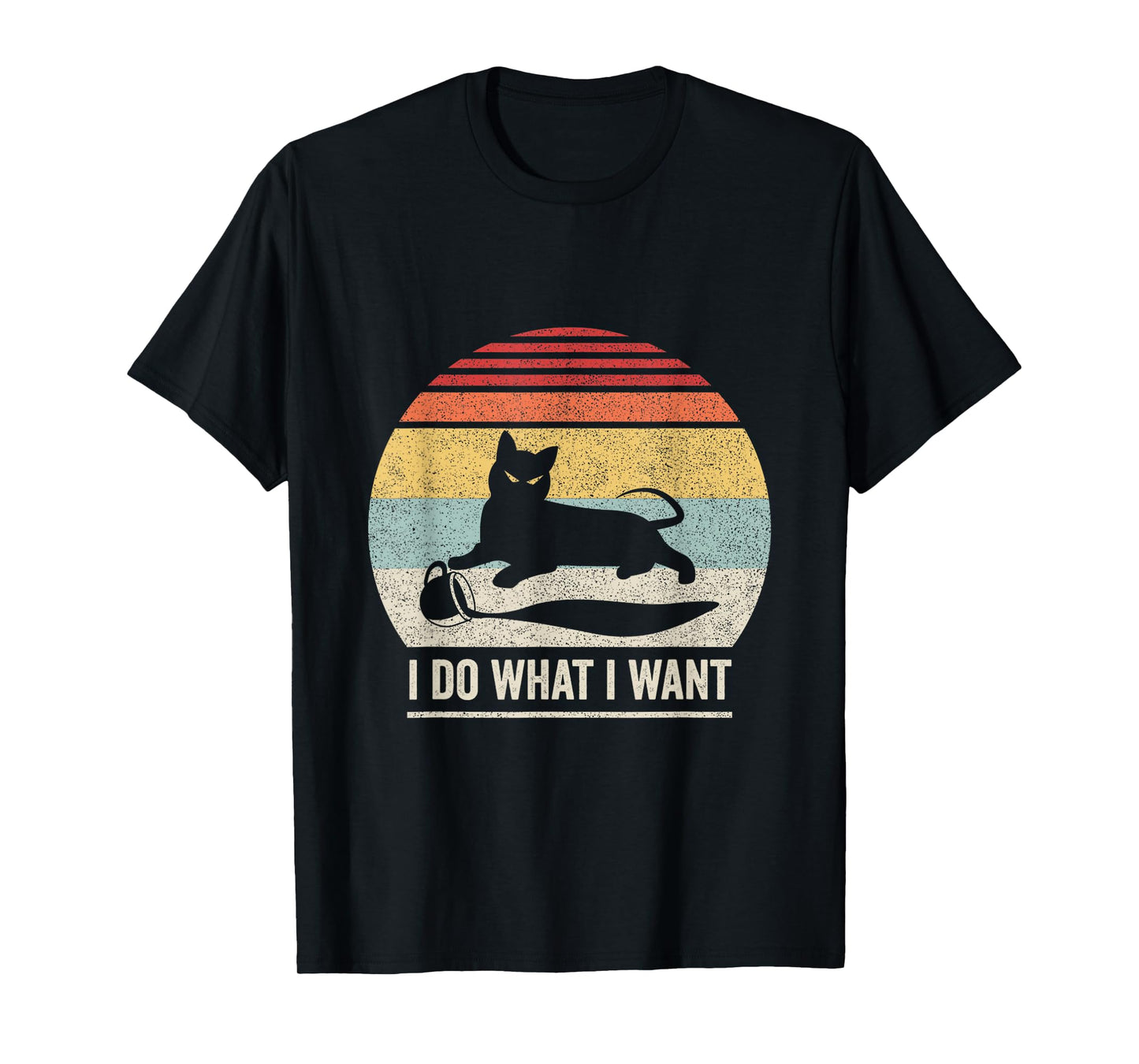 Retro Vintage I Do What I Want Cat T-Shirt
