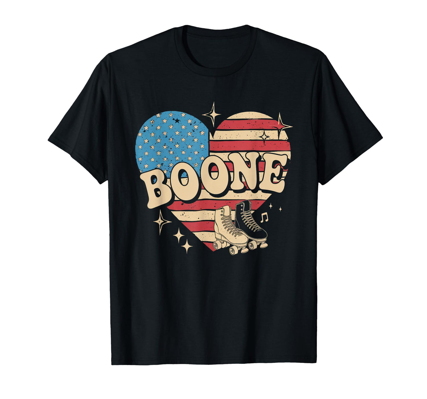 Boone Tshirt Name American Flag 80's Vintage NC Retro T-Shirt