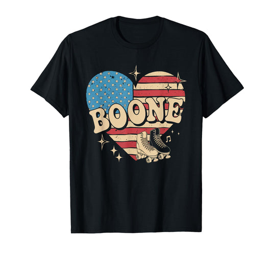 Boone Tshirt Name American Flag 80's Vintage NC Retro T-Shirt