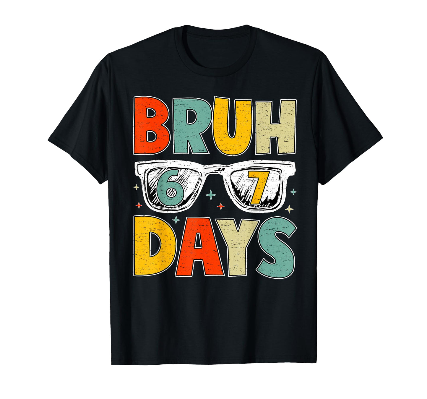 Bruh 67 Days of School Sunglasses 67th Day of School Kid Boy T-Shirt